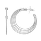 Multi-wire Hoop Earring, Women's, Silver