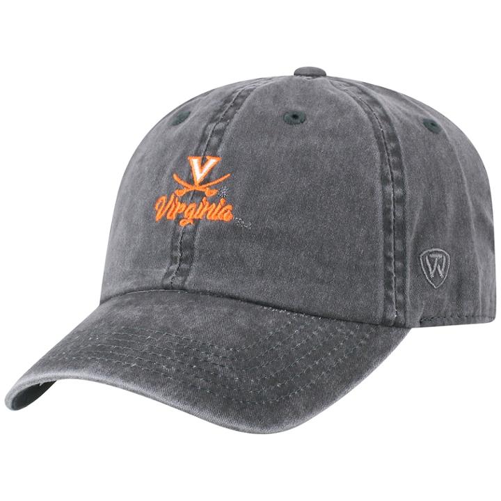 Adult Top Of The World Virginia Cavaliers Local Adjustable Cap, Men's, Grey (charcoal)