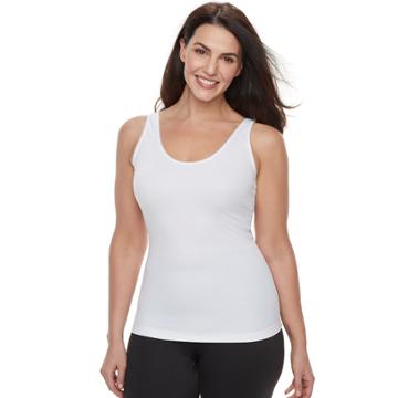 Plus Size Red Hot By Spanx Primers 2-way Tank 10163r, Women's, Size: 1xl, White