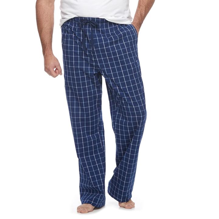 Big & Tall Croft & Barrow&reg; True Comfort Stretch Lounge Pants, Men's, Size: L Tall, Dark Blue