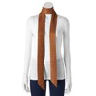 Mudd&reg; Grommet Skinny Scarf, Women's, Dark Beige