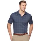 Big & Tall Van Heusen Flex Classic-fit Windowpane Polo, Men's, Size: L Tall, Blue