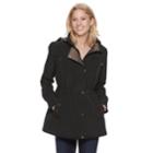 Women's Gallery Hooded Button Out Anorak Jacket, Size: Small, Black