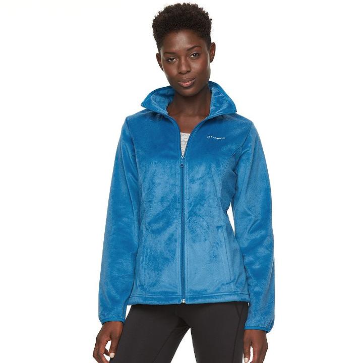 Women's Columbia Blustery Summit Fleece Jacket, Size: Large, Dark Blue