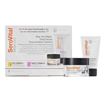 Serovital Day & Night Total Facial Rejuvenation System Kit, Multicolor