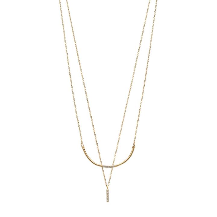 Lc Lauren Conrad Multistrand Pave Bar & Stick Necklace, Women's, Gold