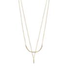 Lc Lauren Conrad Multistrand Pave Bar & Stick Necklace, Women's, Gold