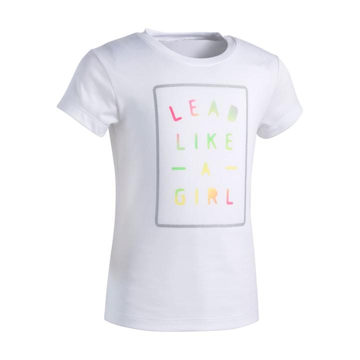 Girls 4-6x Under Armour Lead Like A Girl Tee, Size: 6, White