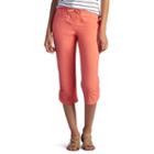 Women's Lee Relaxed Fit Active Performance Capris, Size: 18 Avg/reg, Med Red