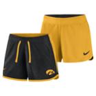 Women's Nike Iowa Hawkeyes Dri-fit Touch Shorts, Size: Medium, Black