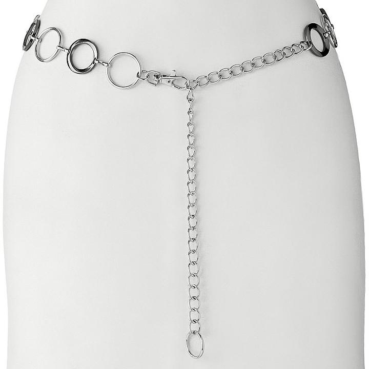 Croft & Barrow® Two-tone Circle-link Belt, Women's, Size: S-m, Grey