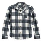 Boys 4-12 Jumping Beans&reg; Buffalo Plaid Fleece Button Down Shirt, Size: 12, White