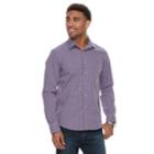 Men's Apt. 9&reg; Premier Flex Slim-fit Stretch Button-down Shirt, Size: Med Slim, Drk Purple