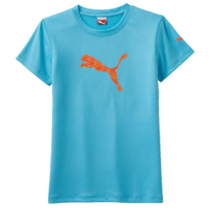 Girls 4-6x Puma Core Tech Logo Tee, Girl's, Size: 6x, Brt Blue