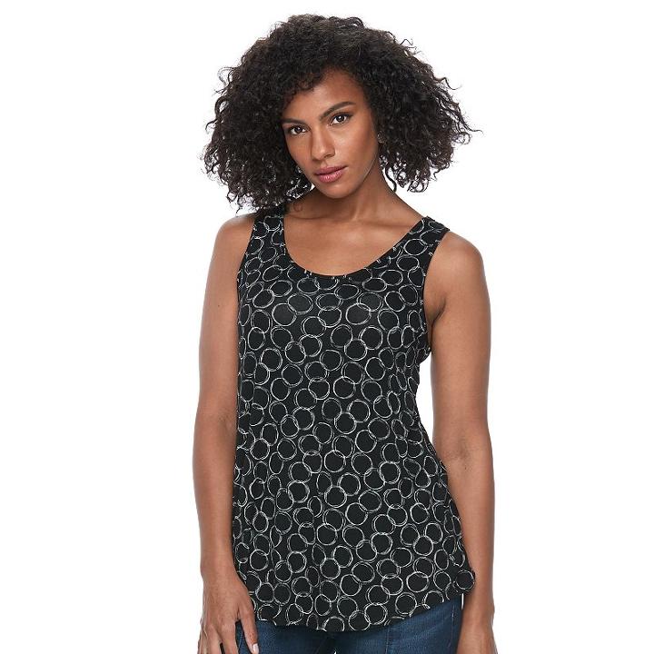 Women's Apt. 9&reg; Strappy Tank, Size: Xxl, Oxford
