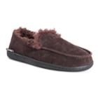 Men's Muk Luks Faux Fur Lined Moccasin Slippers, Size: Medium, Brown
