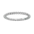 Stacks And Stones Sterling Silver Bead Stack Ring, Women's, Size: 5, Grey