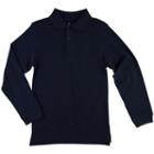Boys 8-20 Chaps Solid Pique School Uniform Polo, Size: 8, Blue (navy)