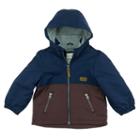 Boys 4-7 Carter's Colorblocked Fleece-lined Midweight Barn Jacket, Size: 4, Blue (navy)