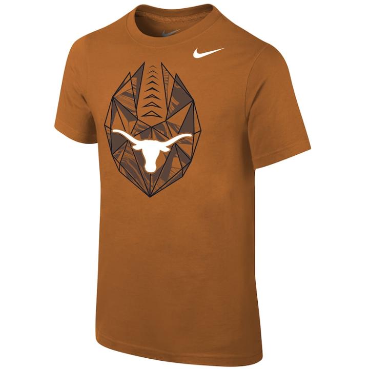 Boys 8-20 Nike Texas Longhorns Football Icon Tee, Size: S 8, Orange