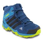 Adidas Outdoor Terrex Ax2r Mid Cp Boys' Waterproof Hiking Boots, Size: 7, Med Blue