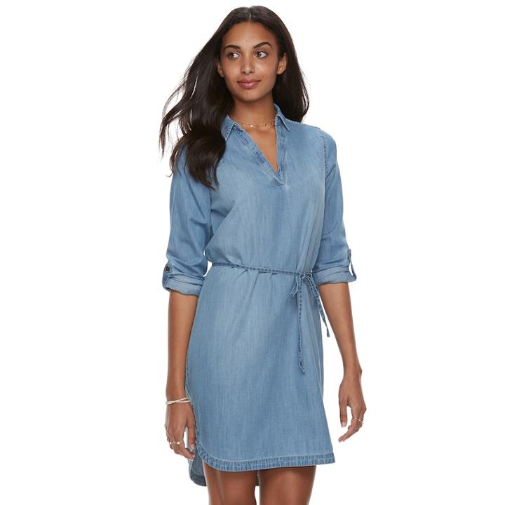 Women's Sonoma Goods For Life&trade; Shirtdress, Size: Xxl, White