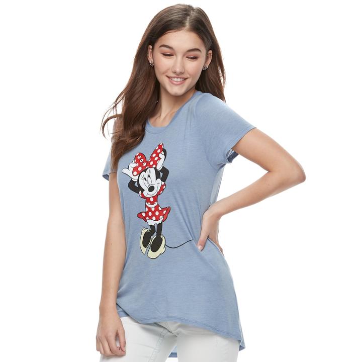 Disney's Minnie Mouse Juniors' Graphic Tee, Teens, Size: Xl, Blue
