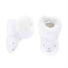 Baby Girl Carter's Bunny Bootie Socks, Size: Newborn, White