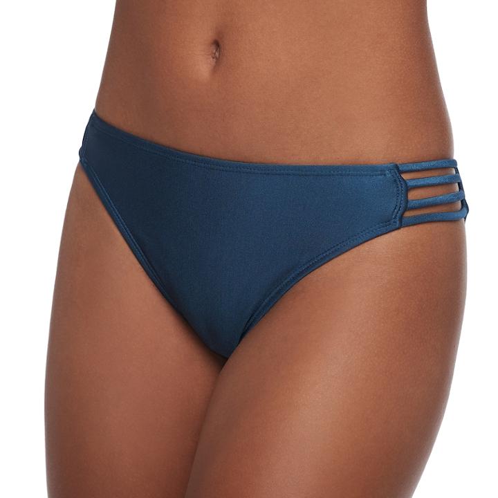 Mix And Match Strappy Hipster Bikini Bottoms, Teens, Size: Large, Blue