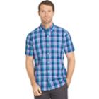 Men's Izod Classic-fit Essential Advantage Performance Woven Button-down Shirt, Size: Xxl, Blue