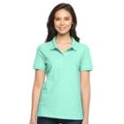 Women's Croft & Barrow&reg; Classic Solid Polo, Size: Medium, Brt Green