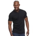 Men's Marc Anthony Slim-fit Henley, Size: Small, Black