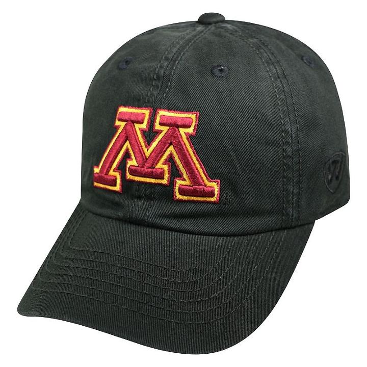 Youth Top Of The World Minnesota Golden Gophers Crew Baseball Cap, Men's, Black