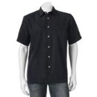 Men's Havanera Floral Jacquard Button-down Shirt, Size: Xxl, Dark Grey