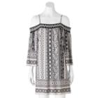 Juniors' Trixxi Off The Shoulder Shift Dress, Girl's, Size: Medium, Dark Grey
