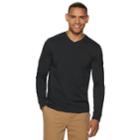Men's Sonoma Goods For Life&trade; Modern-fit Supersoft V-neck Tee, Size: Medium, Black