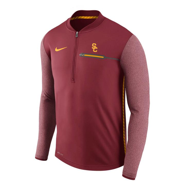 Men's Nike Usc Trojans Coach Pullover, Size: Xxl, Red