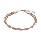 Lc Lauren Conrad Braided Chain Bracelet, Women's, Light Pink