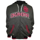 Men's Franchise Club Oklahoma Sooners Power Play Reversible Hooded Jacket, Size: Xxl, Grey