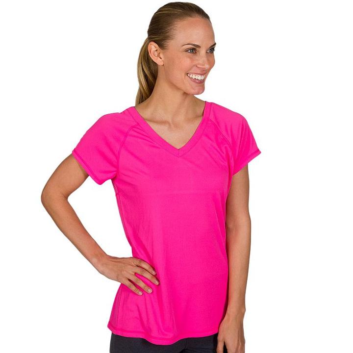 Women's Jockey Sport Reflex Performance Racerback Tee, Size: Small, Brt Red