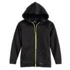 Boys 8-20 Tek Gear&reg; Space-dyed Performance Fleece Hoodie, Size: Xl, Black