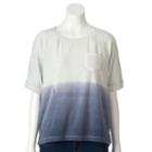 Women's Sonoma Goods For Life&trade; Velour Crewneck Sweatshirt, Size: Medium, Dark Blue