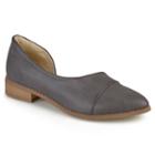 Journee Collection Laken Women's D'orsay Flats, Girl's, Size: 7, Grey