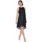 Women's Zac And Rachel Sleeveless A-line Lace Dress, Size: Medium, Blue (navy)