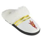 Women's Arizona State Sun Devils Plush Slippers, Size: Large, White