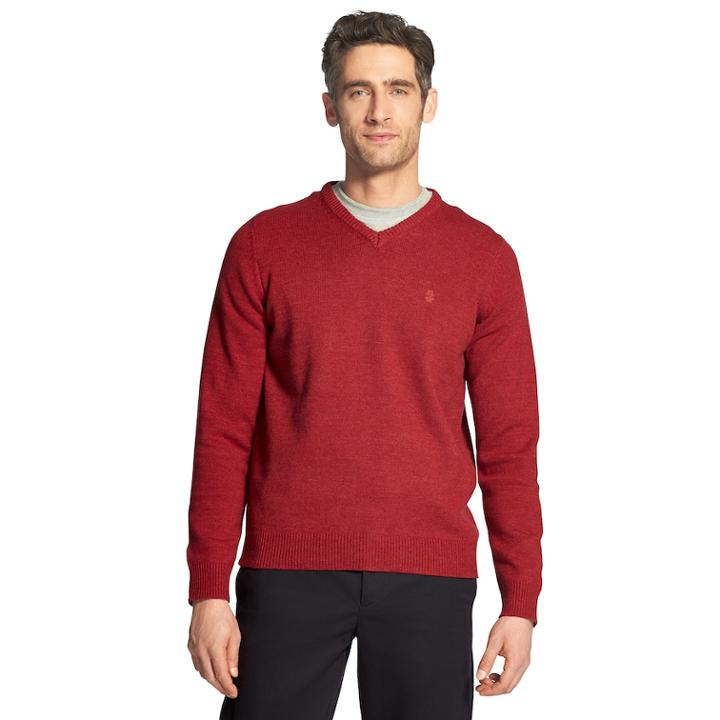 Men's Izod Premium Essentials Classic-fit V-neck Sweater, Size: Xl, Brt Red