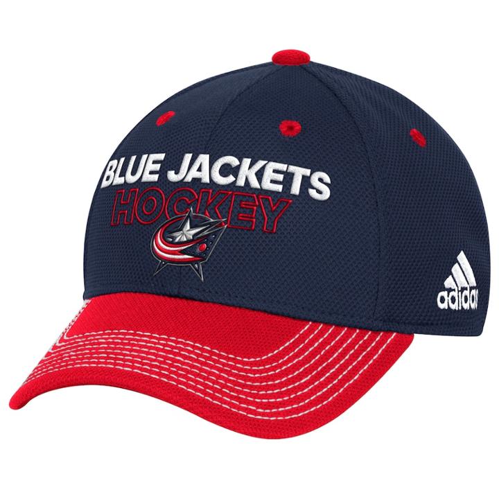 Adult Adidas Columbus Blue Jackets Locker Room Flex-fit Cap, Men's, Size: L/xl (navy)