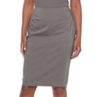 Women's Apt. 9&reg; Torie Pencil Skirt, Size: 4, Grey