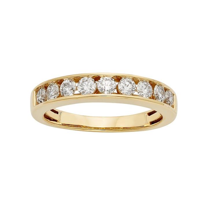 Igl Certified Diamond Wedding Ring In 14k Gold (3/4 Carat T.w.), Women's, Size: 5.50, White