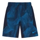 Boys 4-7 Nike Dri-fit Abstract Swirl Performance Shorts, Boy's, Size: 7, Turquoise/blue (turq/aqua)